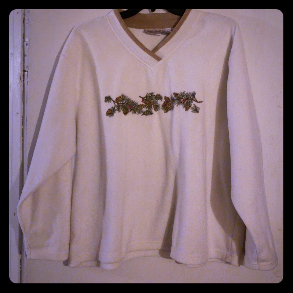 Embroidered polar fleece